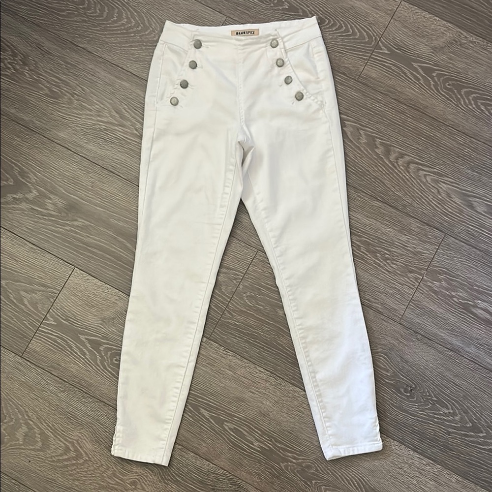Blue Spice White Ankle & Cropped Jeans